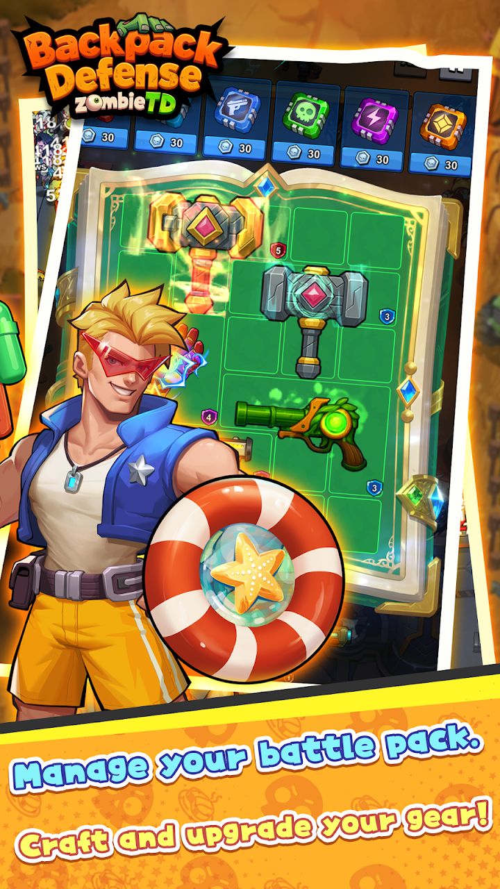 Backpack Defense: Zombie TD screenshot