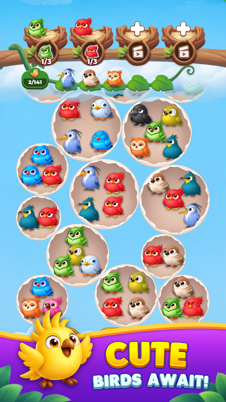 Birdy Sort: Hatchery Puzzle screenshot