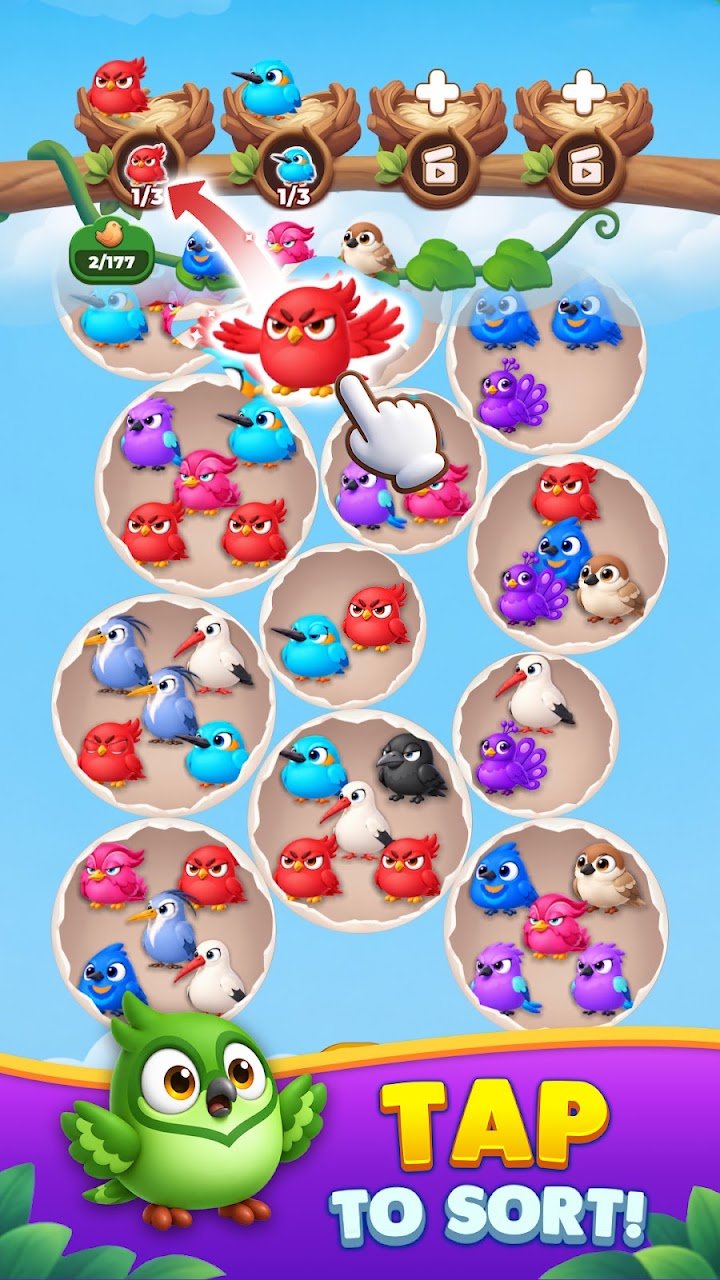 Birdy Sort: Hatchery Puzzle screenshot